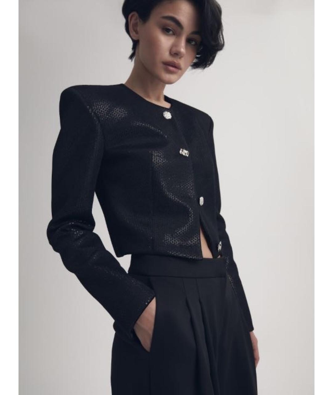 AUTENTIMENTS Черный бархатный жакет/пиджак, фото 6