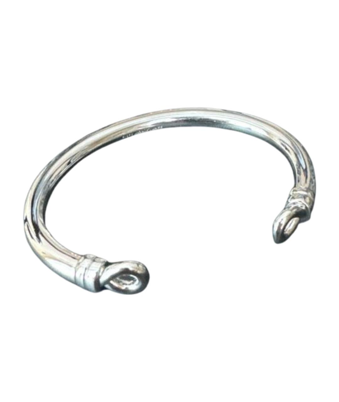 SAINT LAURENT Серебрянный металлический браслет, фото 1