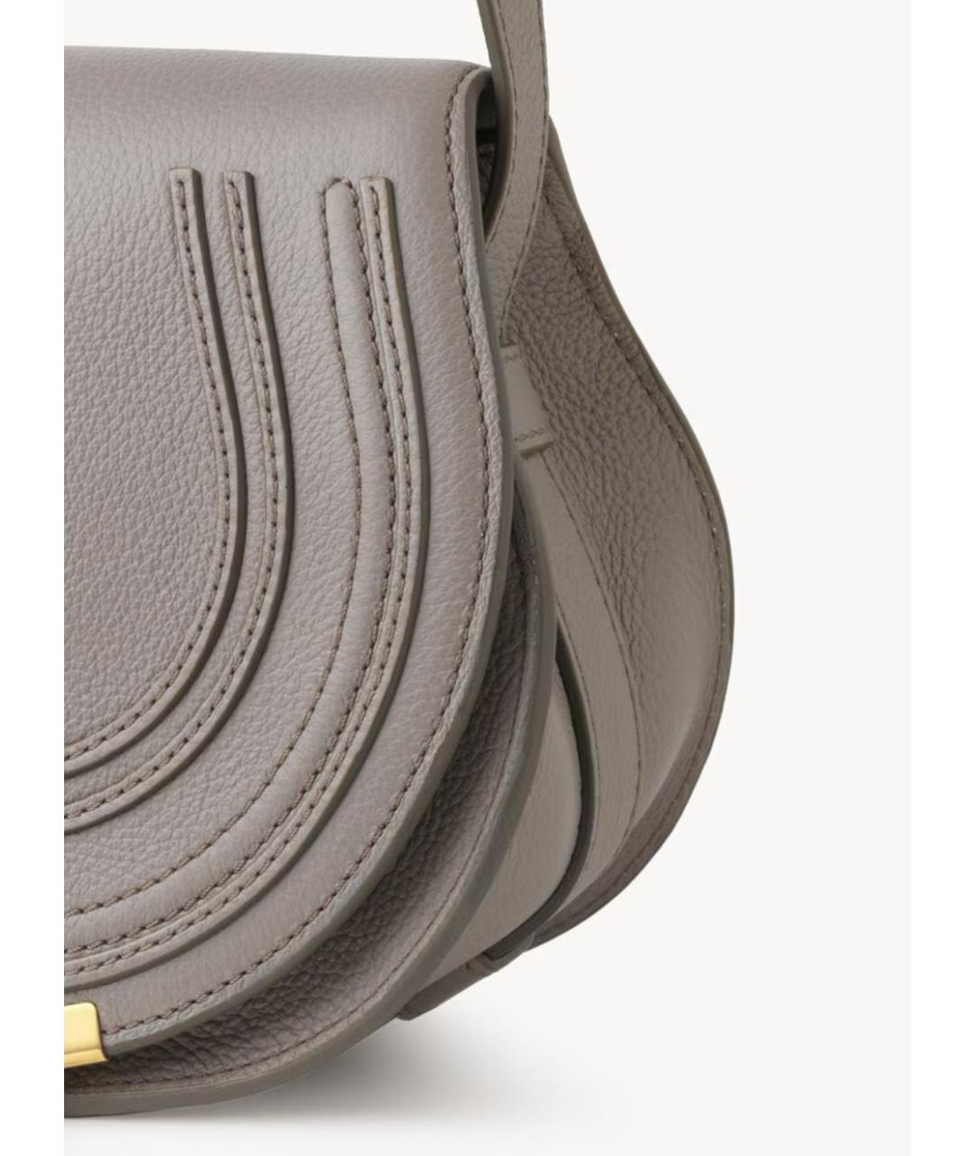 CHLOE Серая кожаная сумка через плечо, фото 3