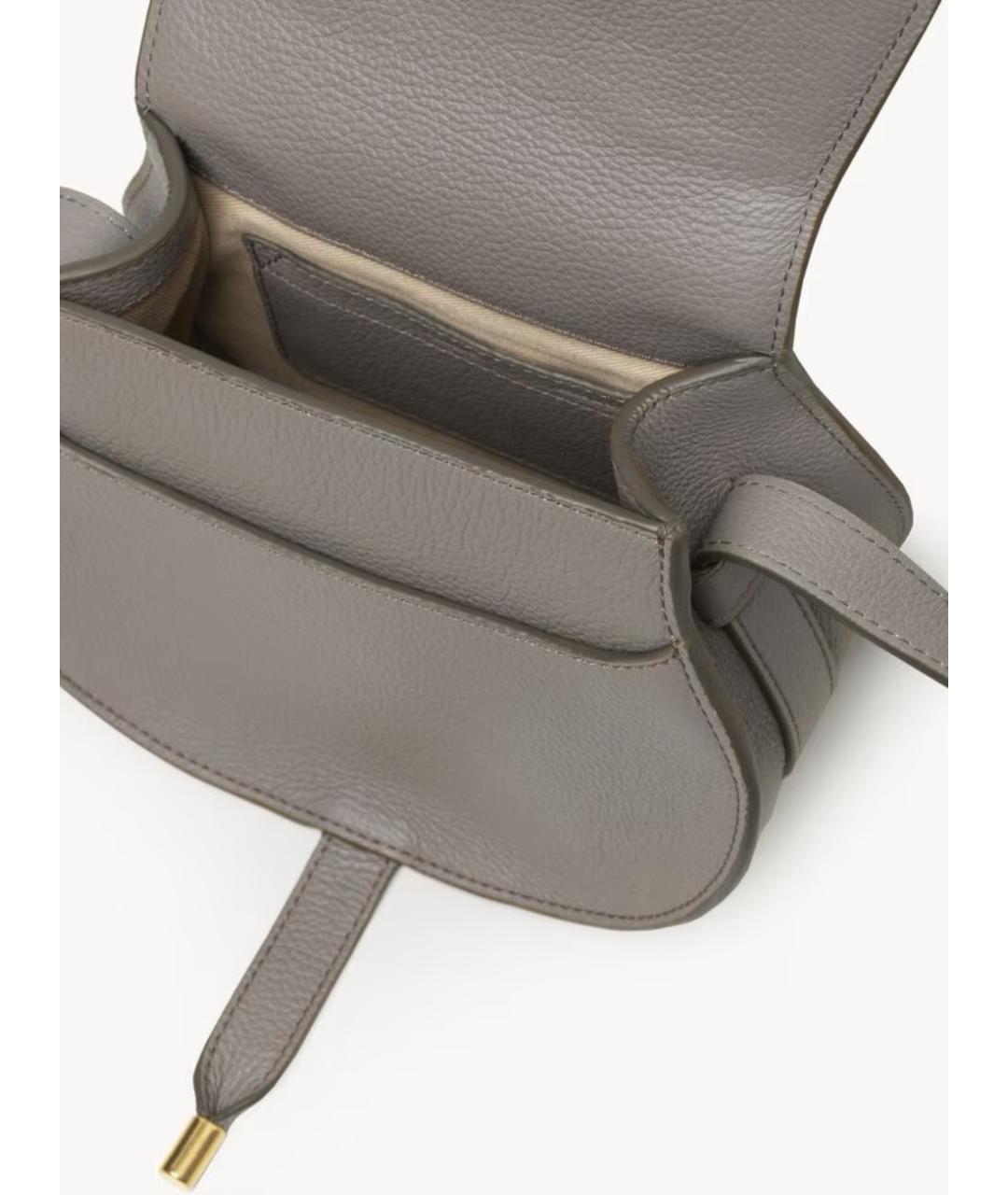 CHLOE Серая кожаная сумка через плечо, фото 5