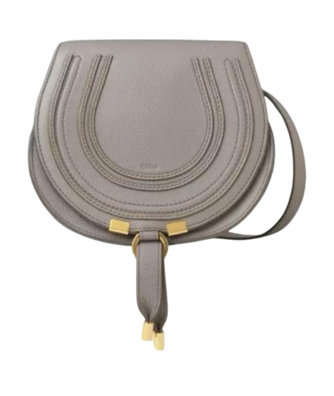 CHLOE Серая кожаная сумка через плечо, фото 1