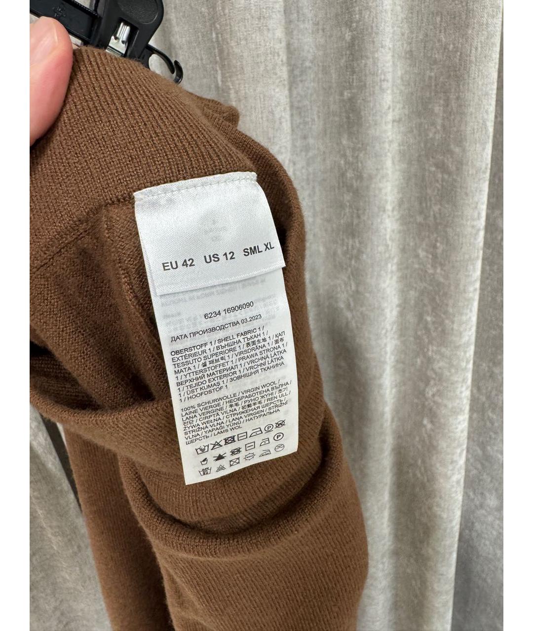 BOGNER Коричневый шерстяной костюм с брюками, фото 4