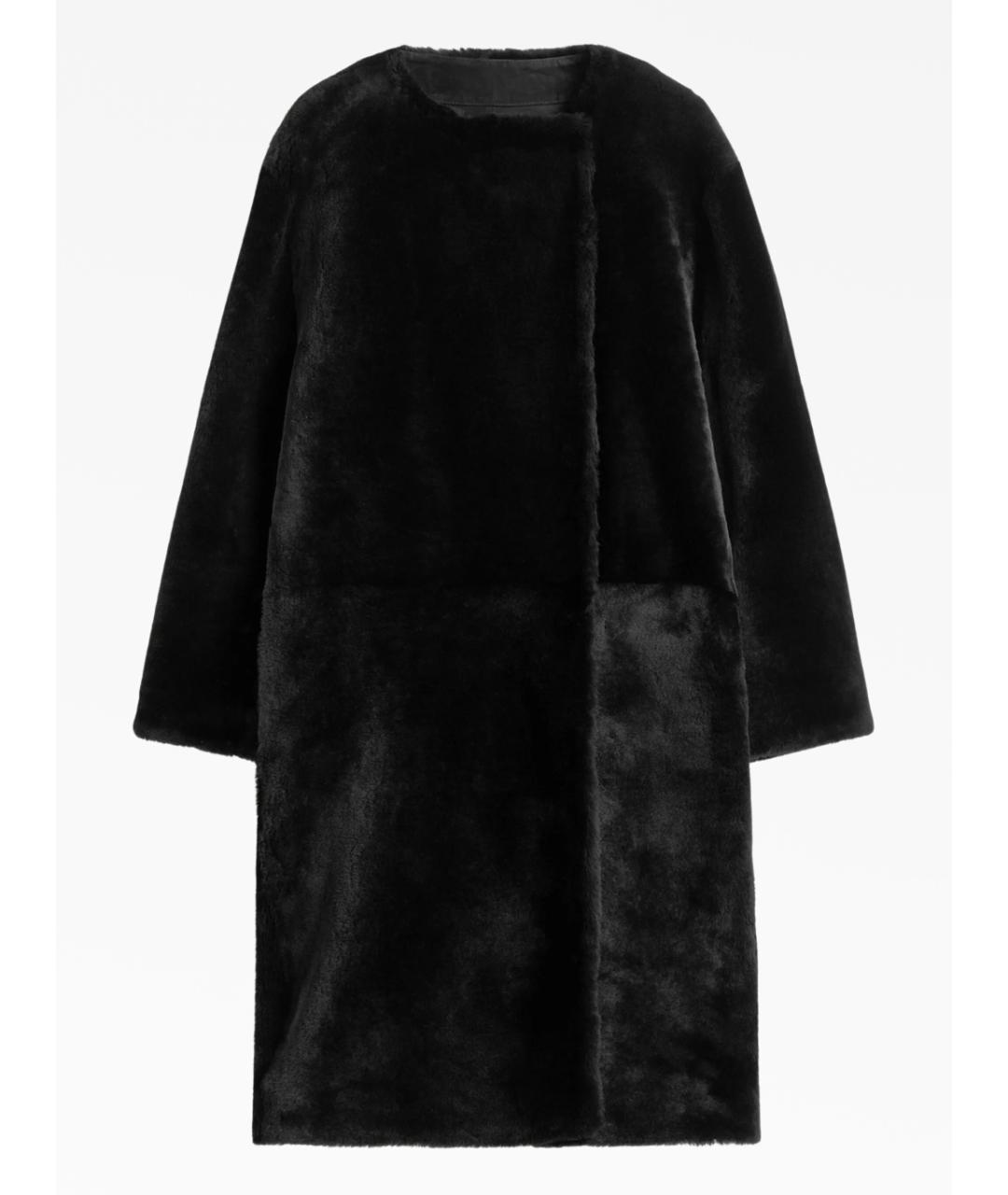 TOTEME Черная меховая дубленка, фото 3