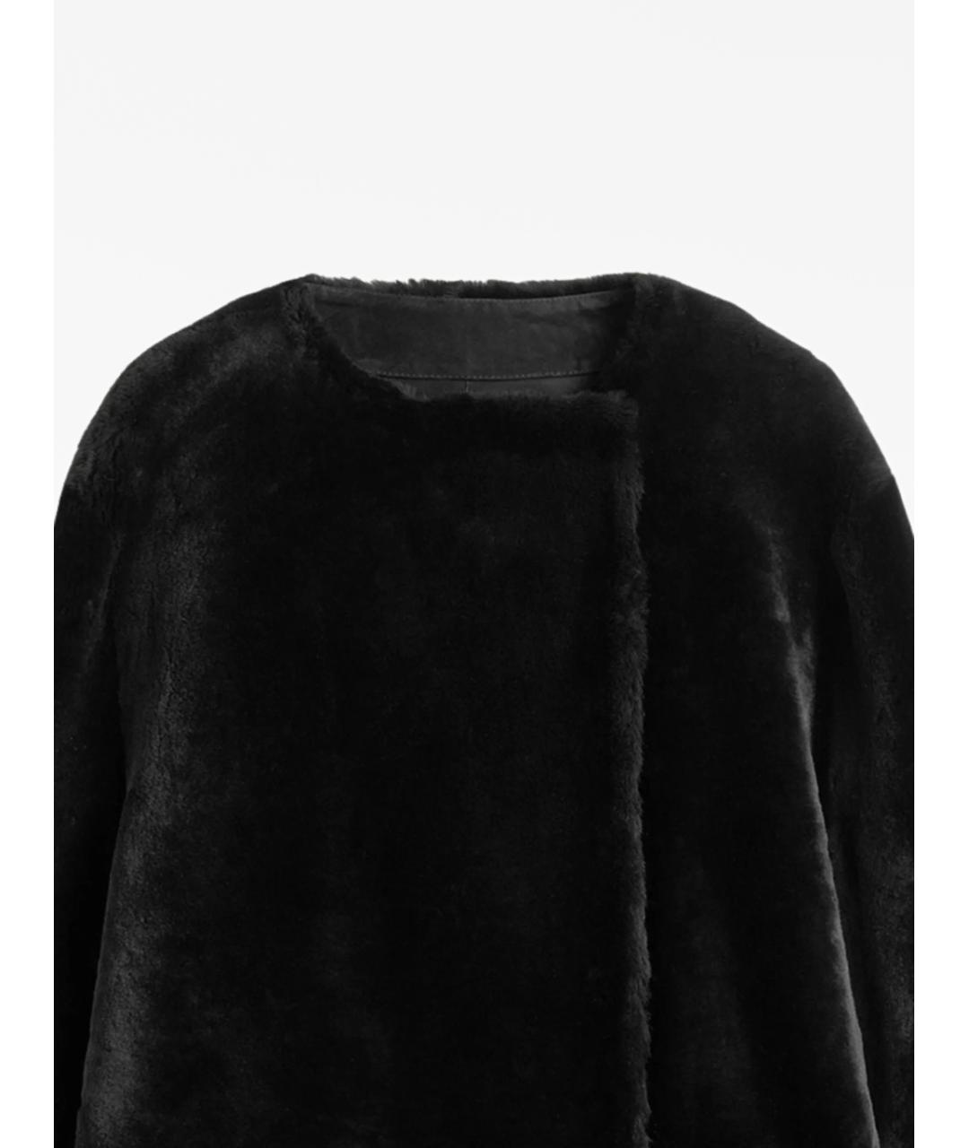TOTEME Черная меховая дубленка, фото 2