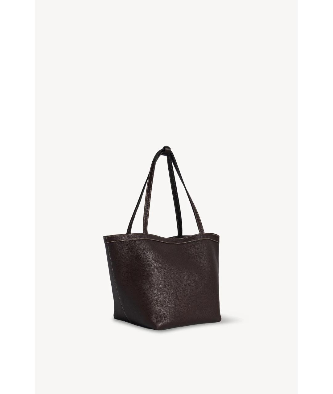 THE ROW Коричневая кожаная сумка тоут, фото 2