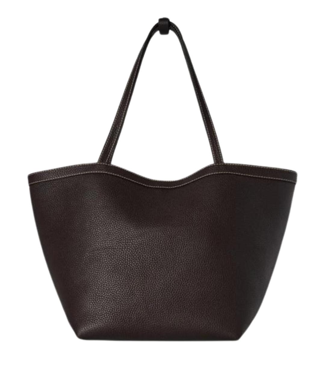 THE ROW Коричневая кожаная сумка тоут, фото 1