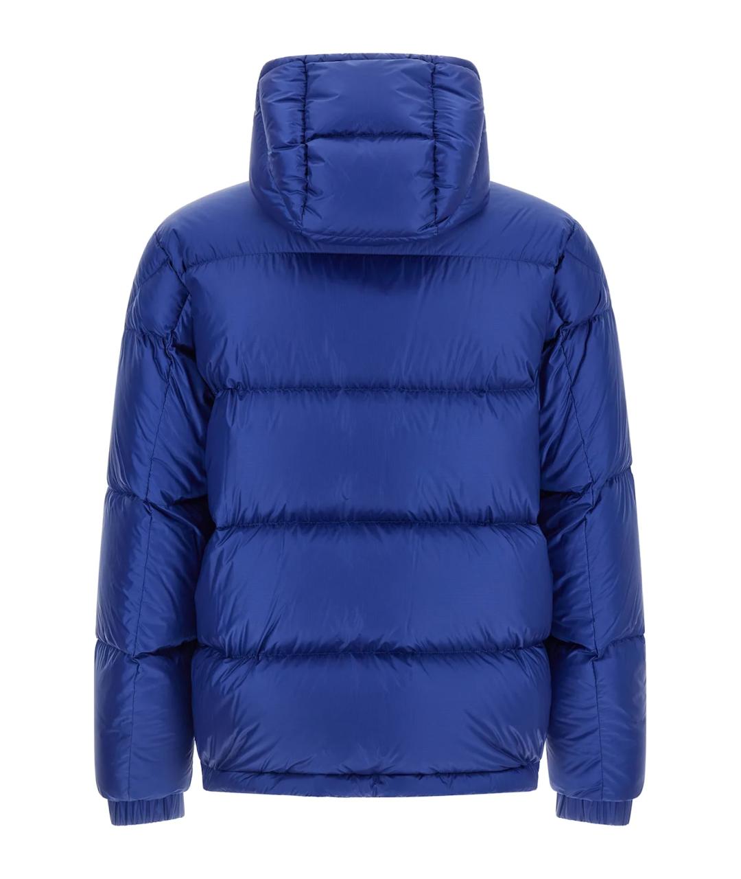 MONCLER Синий полиамидовый пуховик, фото 2