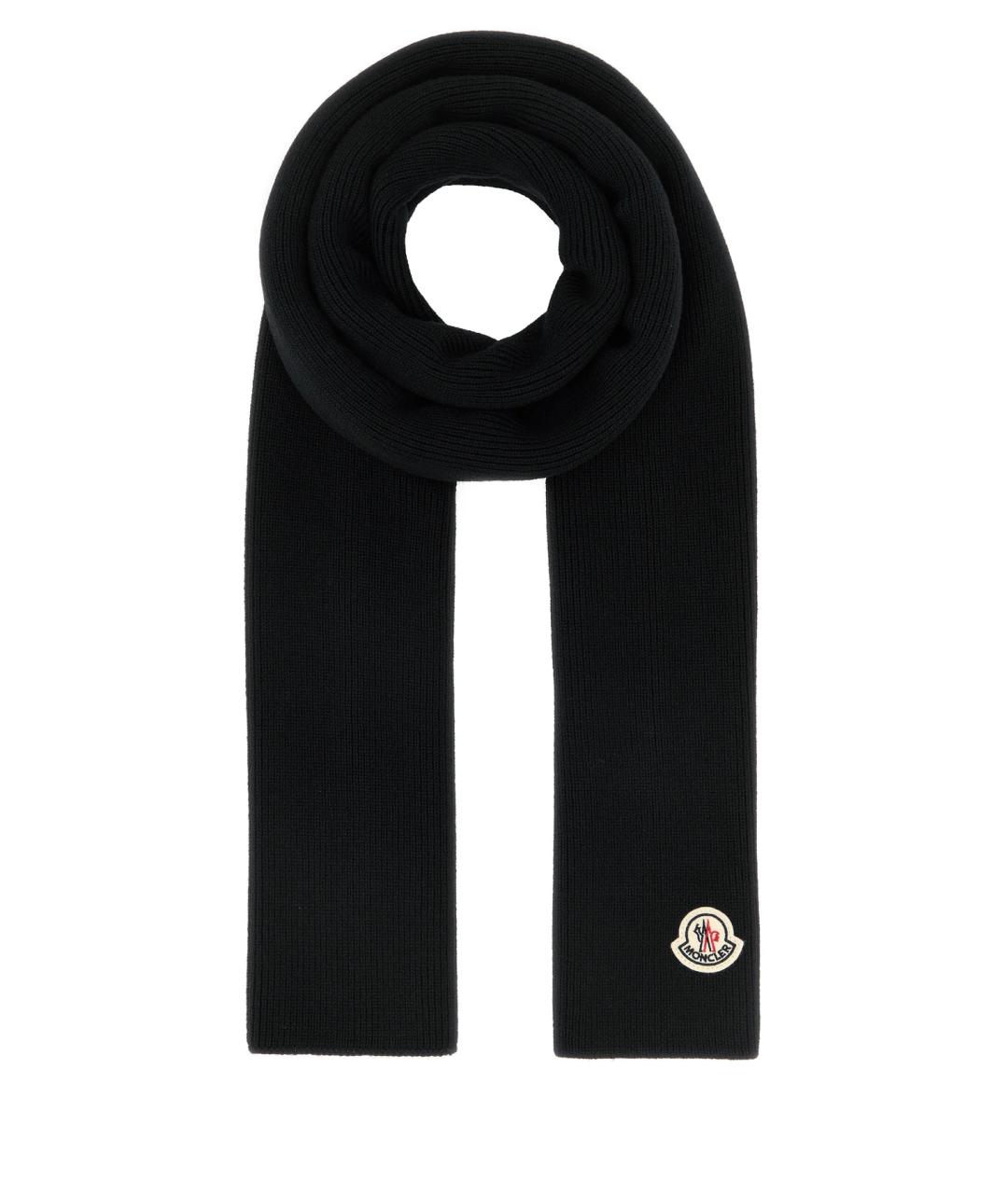 MONCLER Черный шарф, фото 1