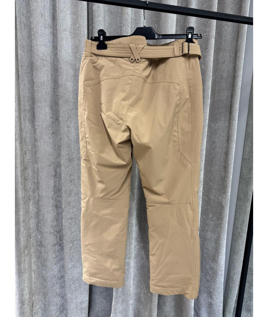 BOGNER Бежевые полиэстеровые прямые брюки, фото 2