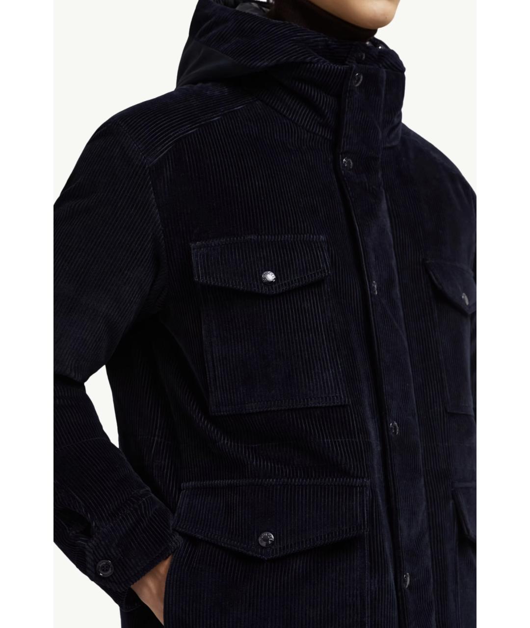 MONCLER Синяя хлопковая куртка, фото 5