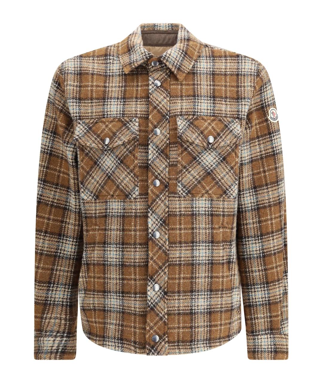 MONCLER Шерстяная кэжуал рубашка, фото 1