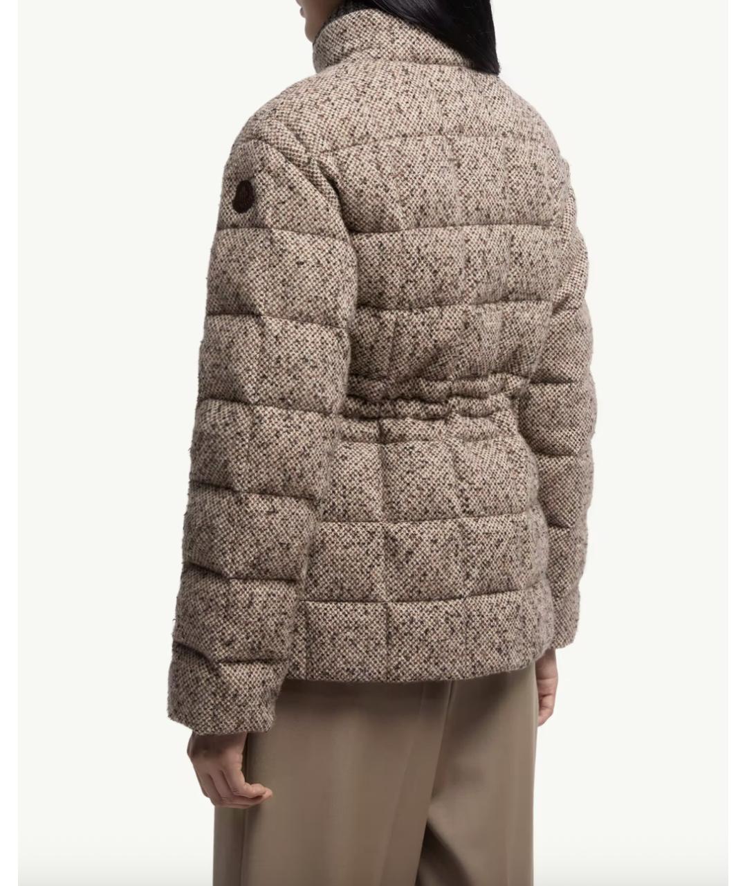 MONCLER Коричневый пуховик, фото 5