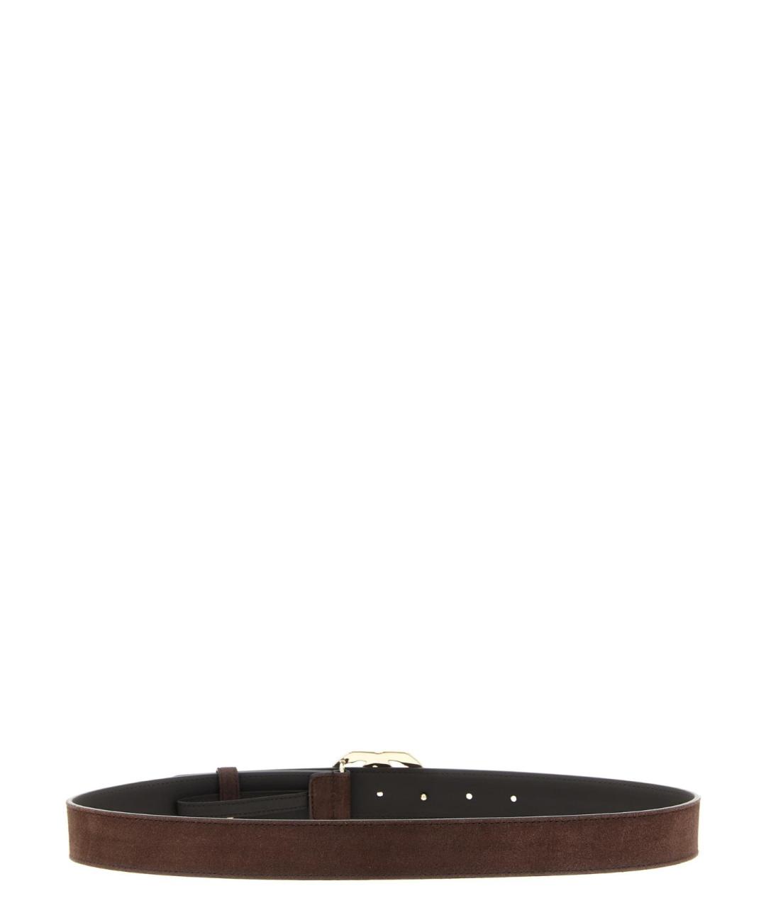 GUCCI Коричневый замшевый ремень, фото 2