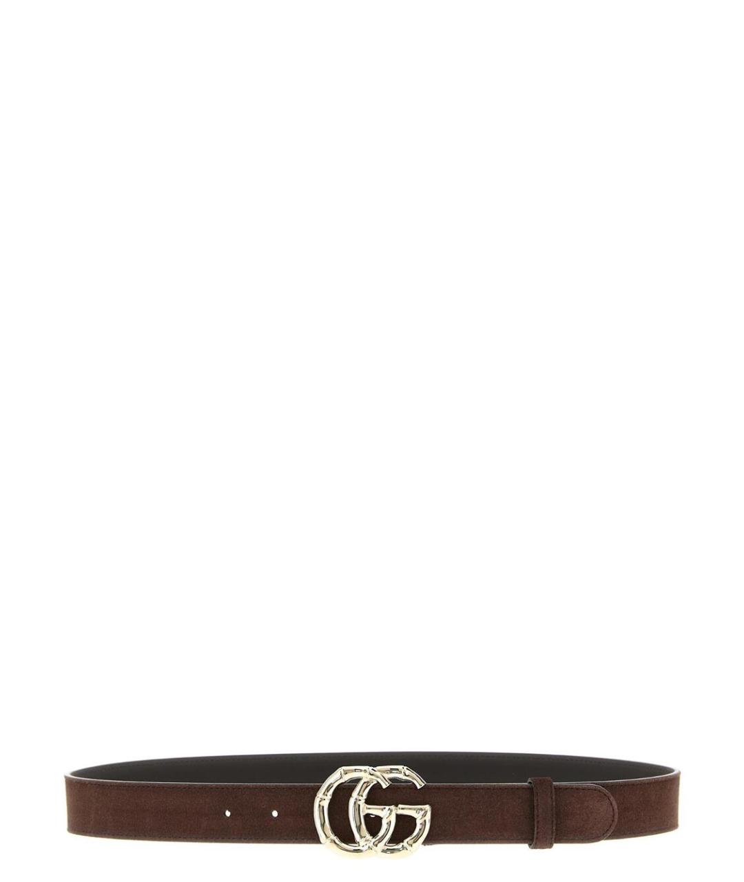GUCCI Коричневый замшевый ремень, фото 1