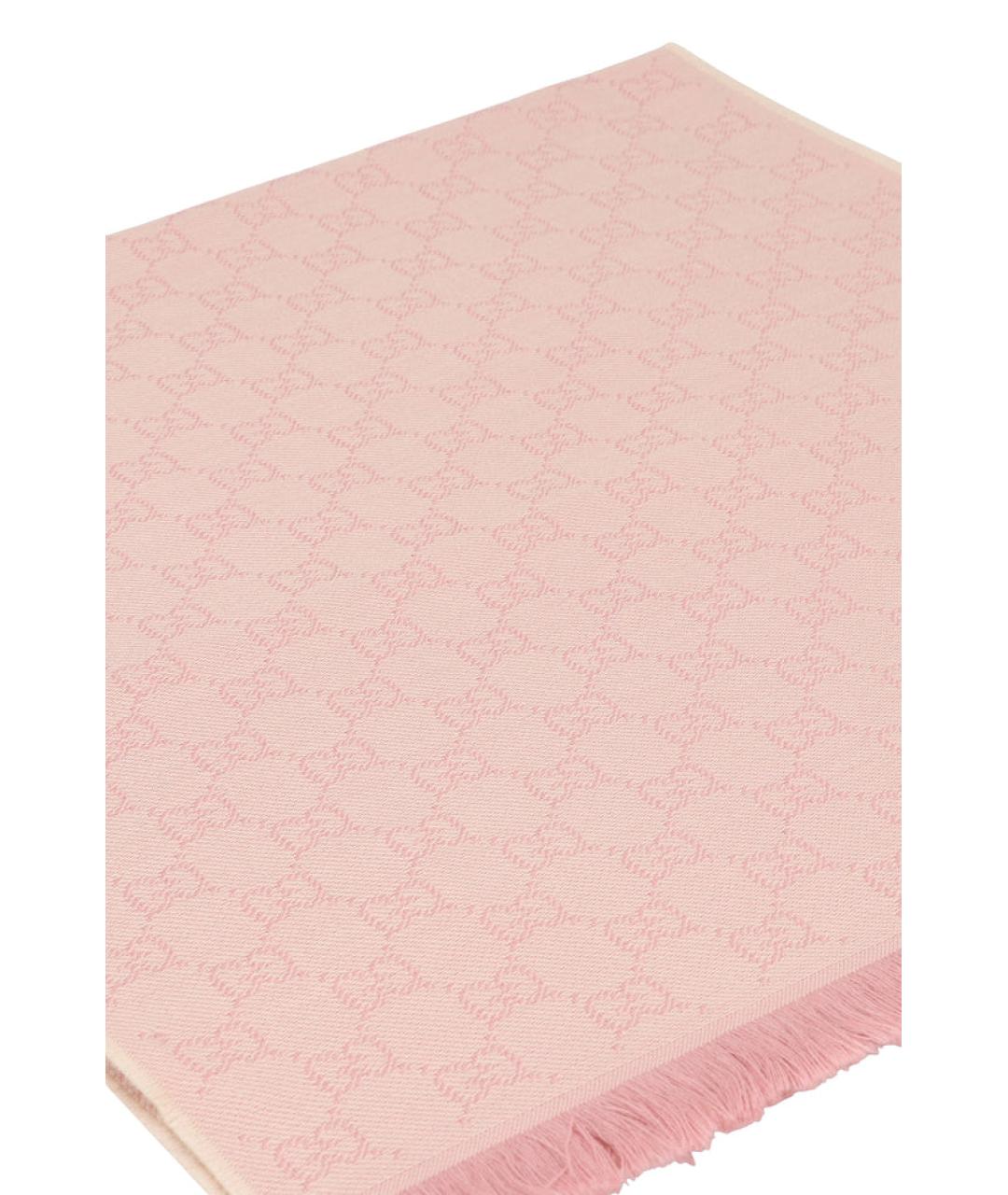 GUCCI Розовый шарф, фото 2