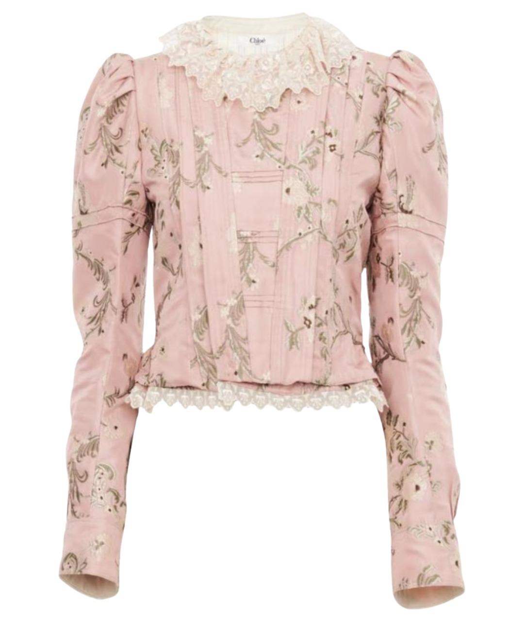 CHLOE Розовый шелковый жакет/пиджак, фото 1
