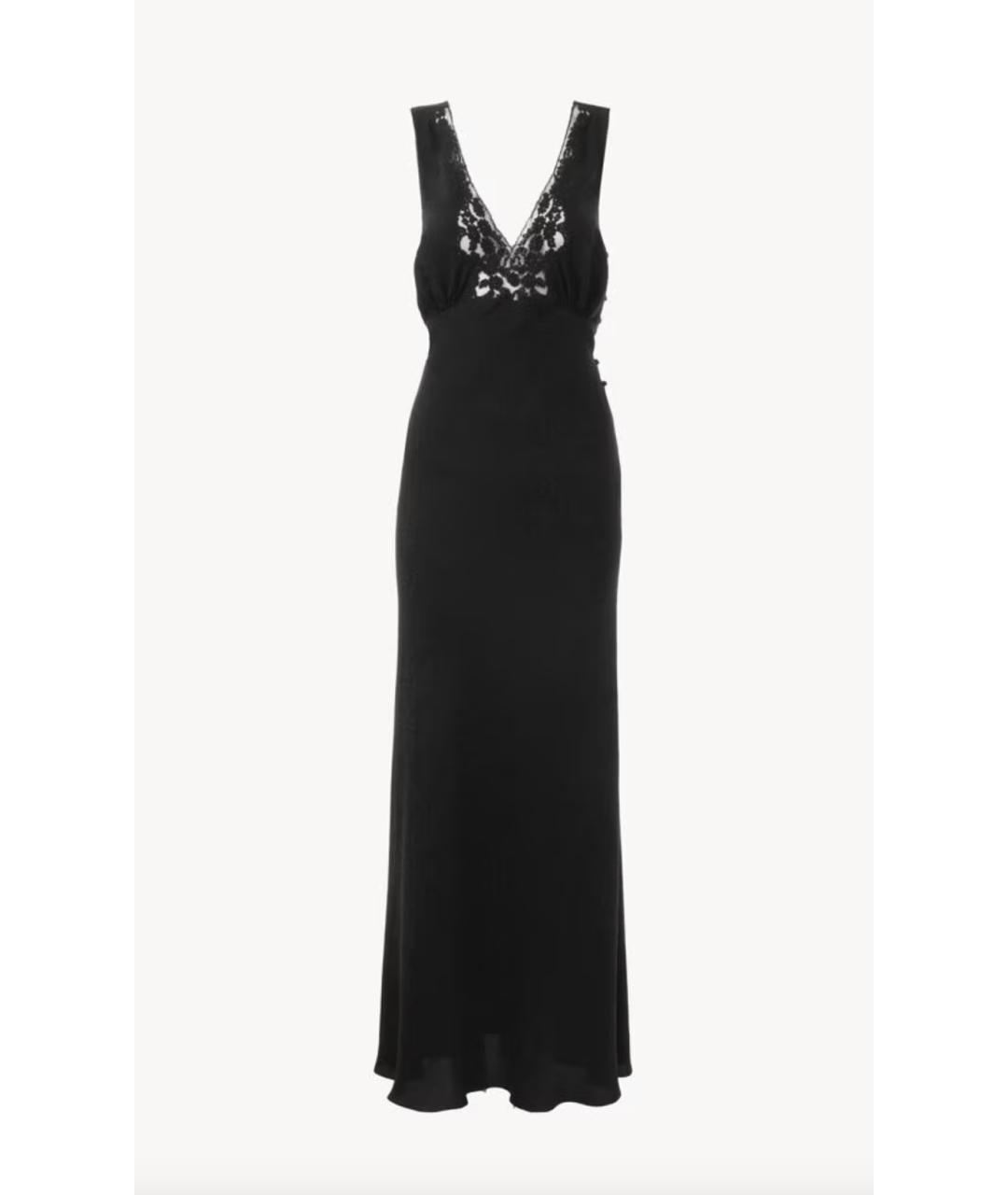 CHLOE Черное шелковое повседневное платье, фото 6