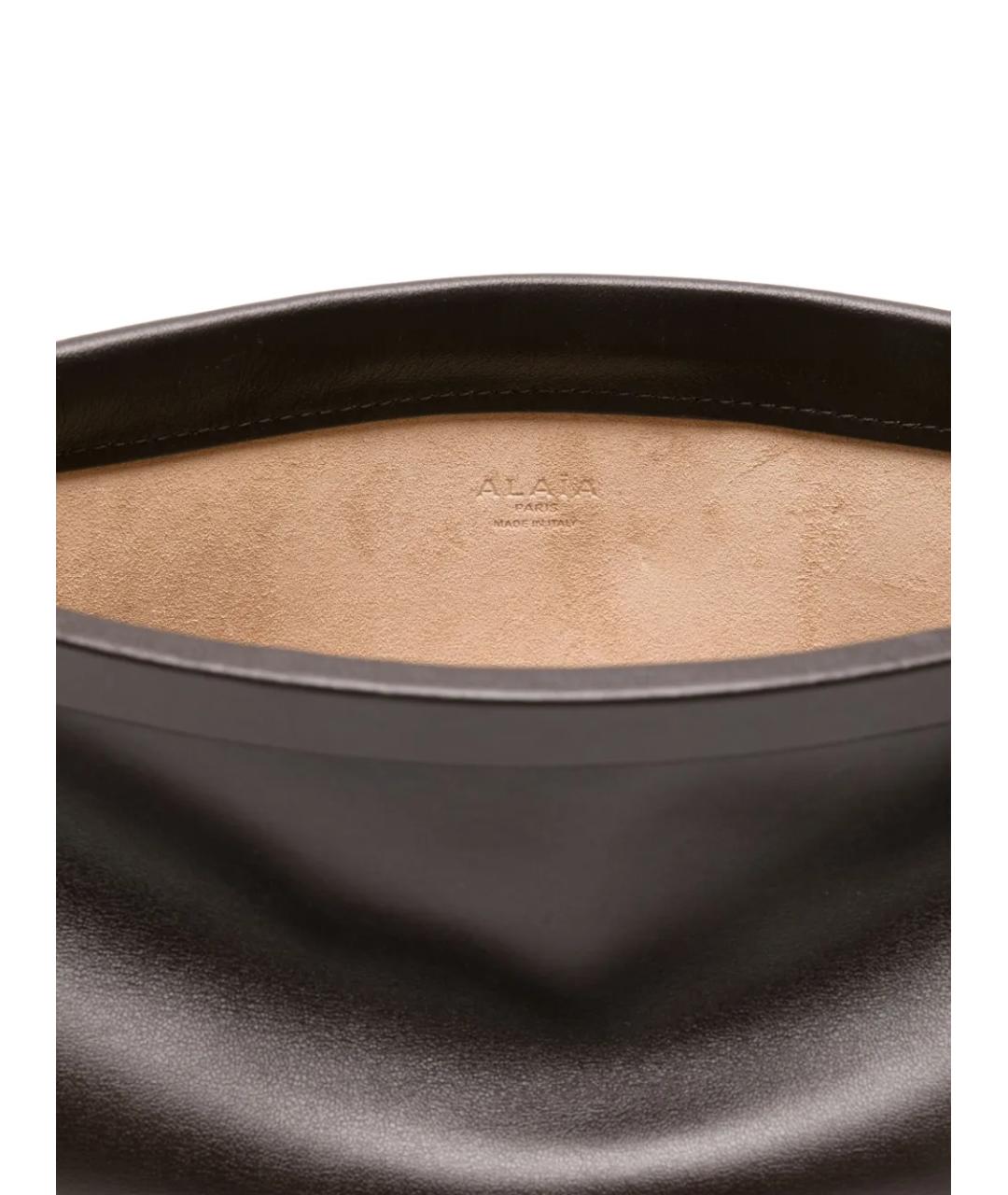ALAIA Коричневая кожаная сумка через плечо, фото 5