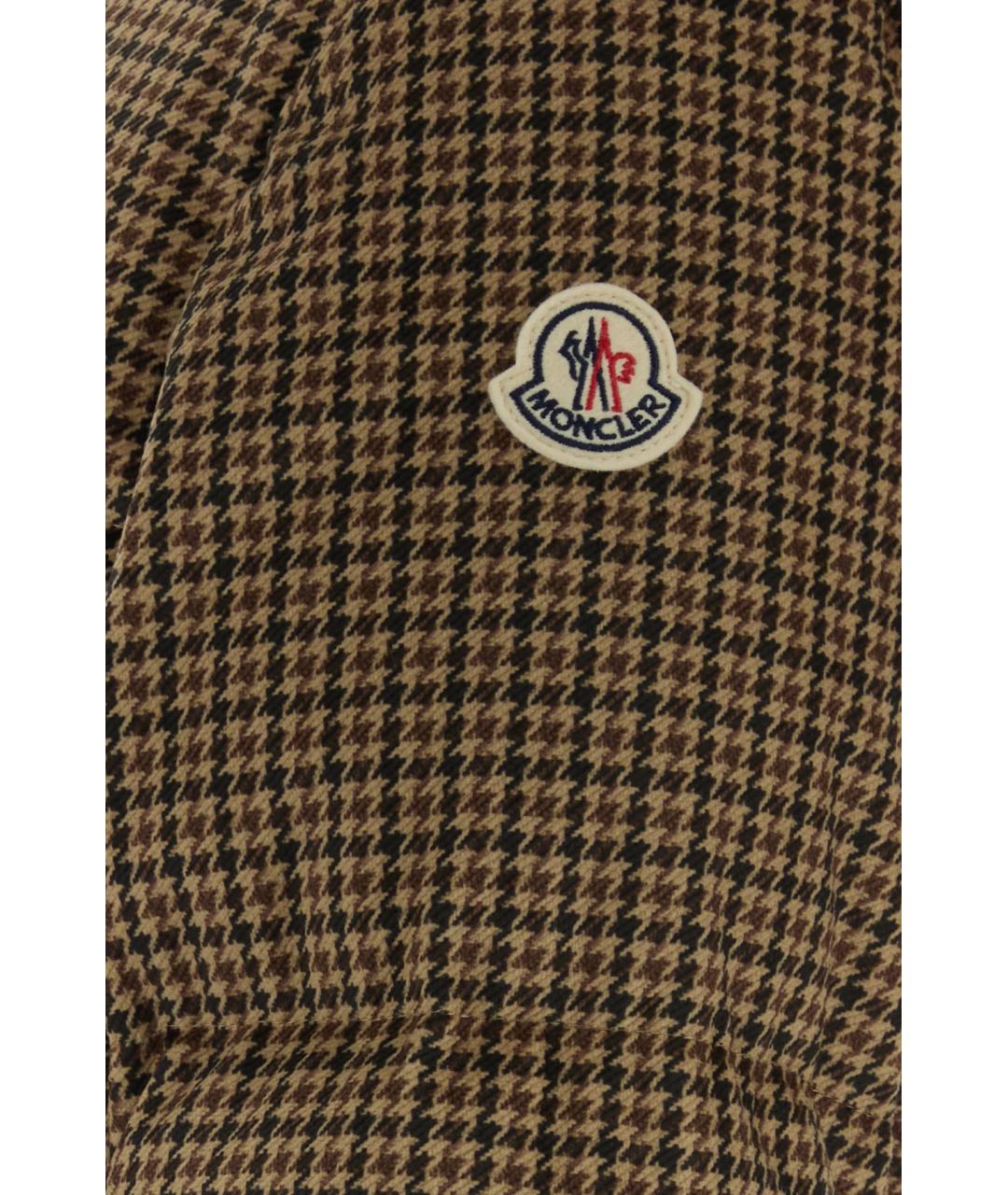 MONCLER Коричневый пуховик, фото 3