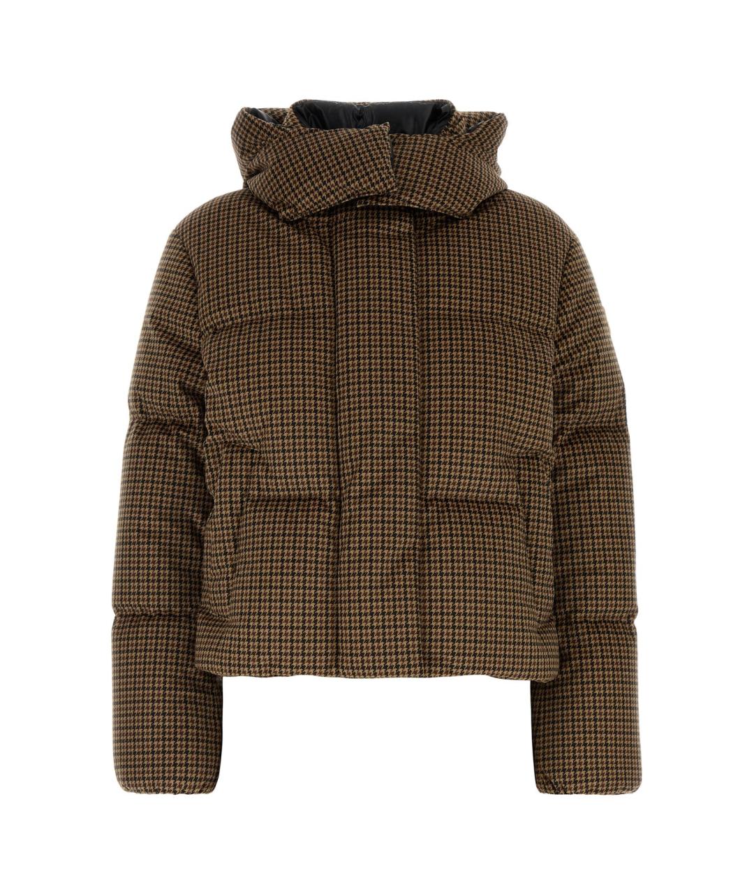 MONCLER Коричневый пуховик, фото 1