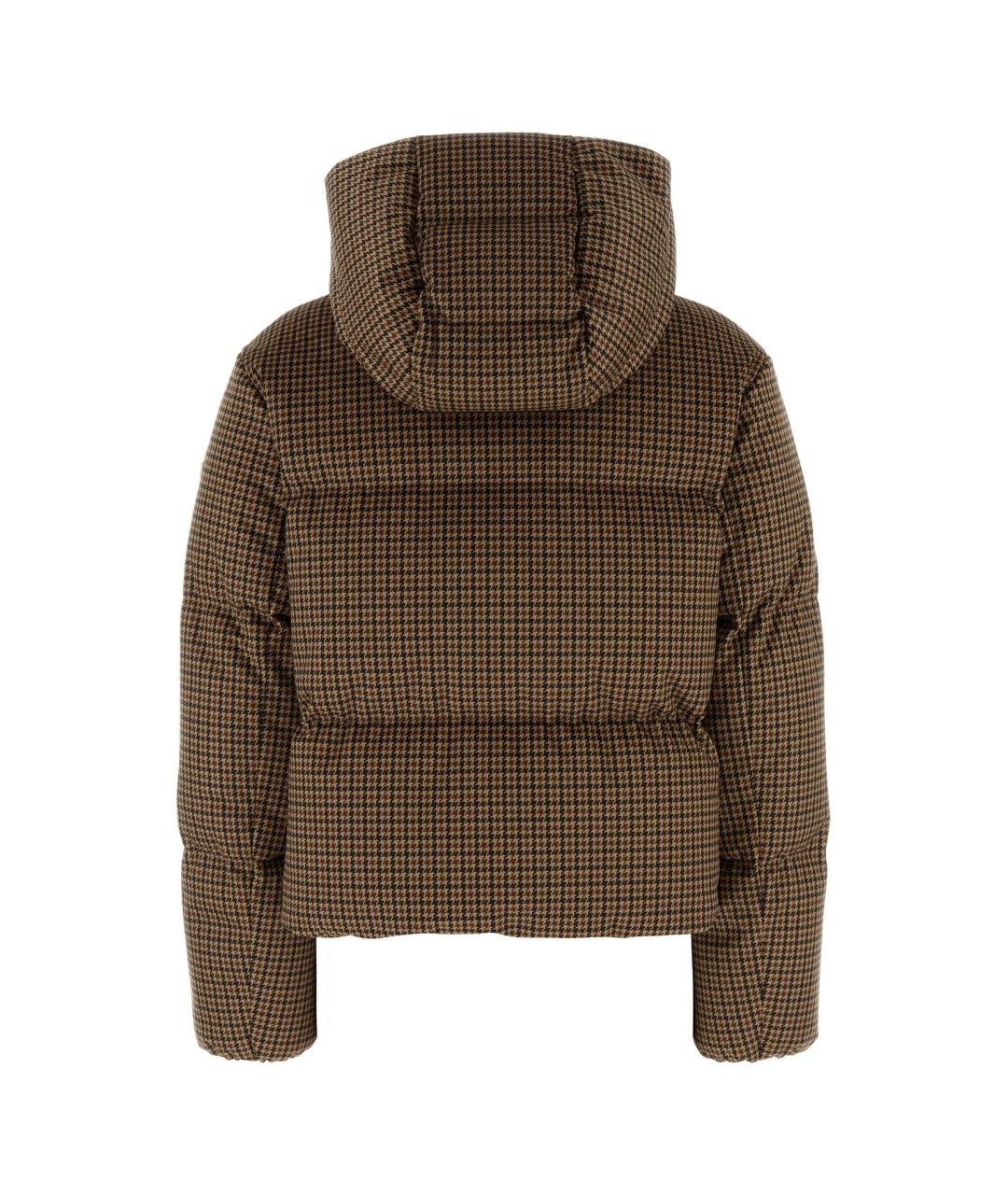 MONCLER Коричневый пуховик, фото 2