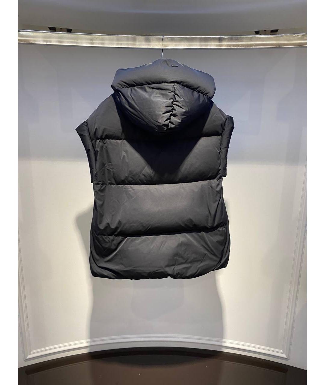 HERNO Черный полиэстеровый жилет, фото 2