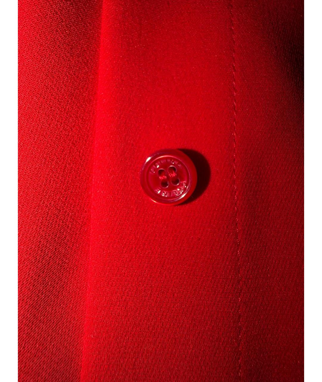 CELINE Красное шелковое платье, фото 8