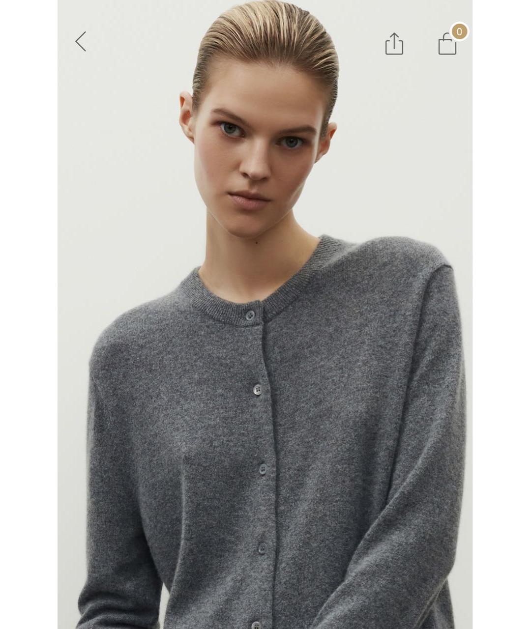 12 STOREEZ Серый кашемировый кардиган, фото 8