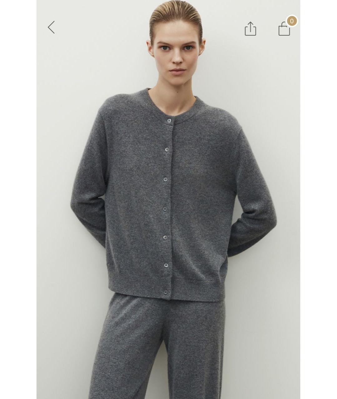 12 STOREEZ Серый кашемировый кардиган, фото 6