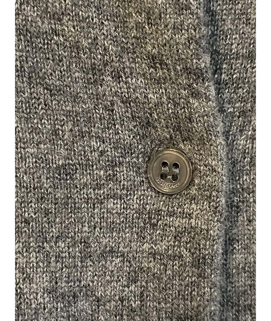 12 STOREEZ Серый кашемировый кардиган, фото 4