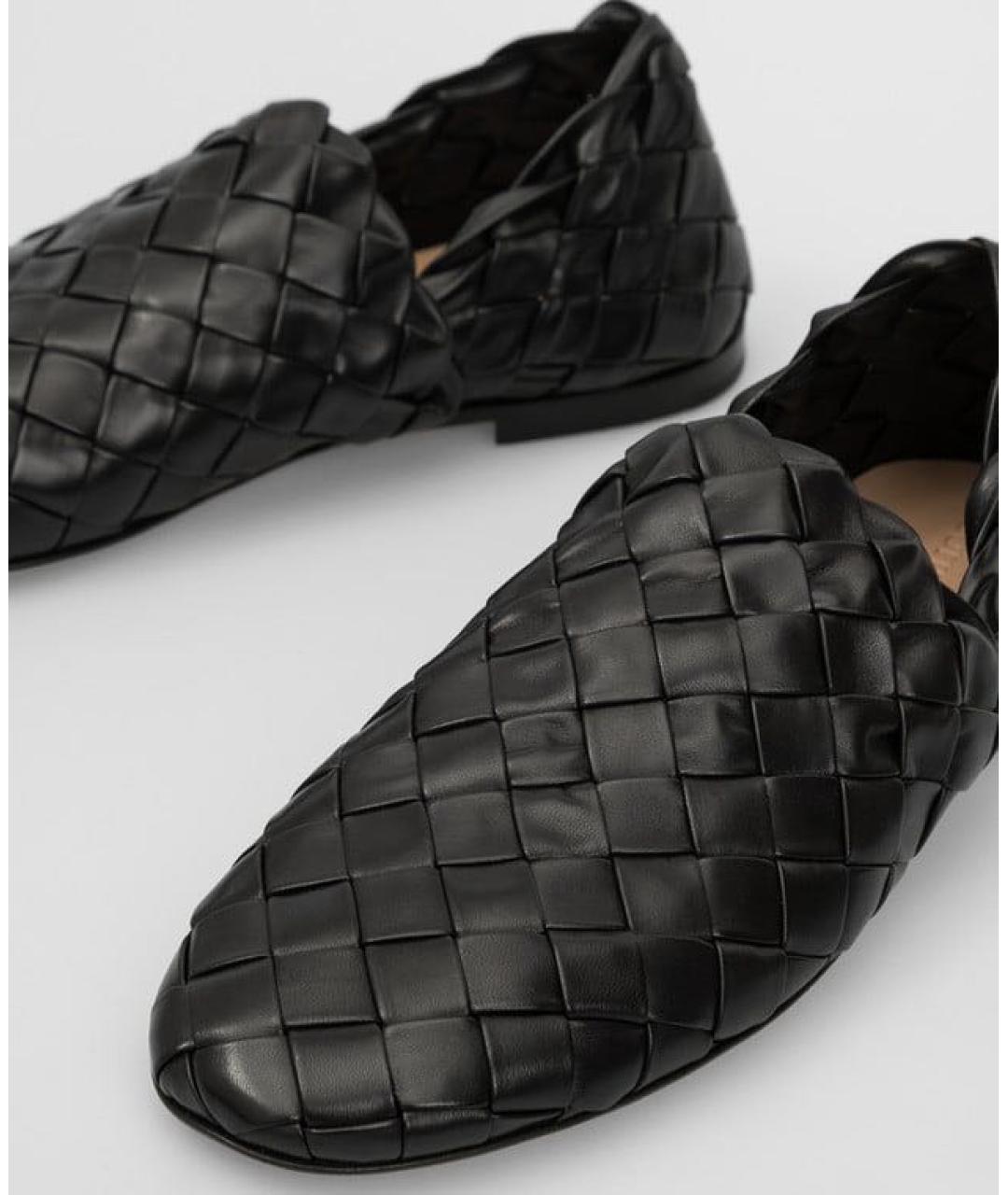 BOTTEGA VENETA Черные кожаные лоферы, фото 5
