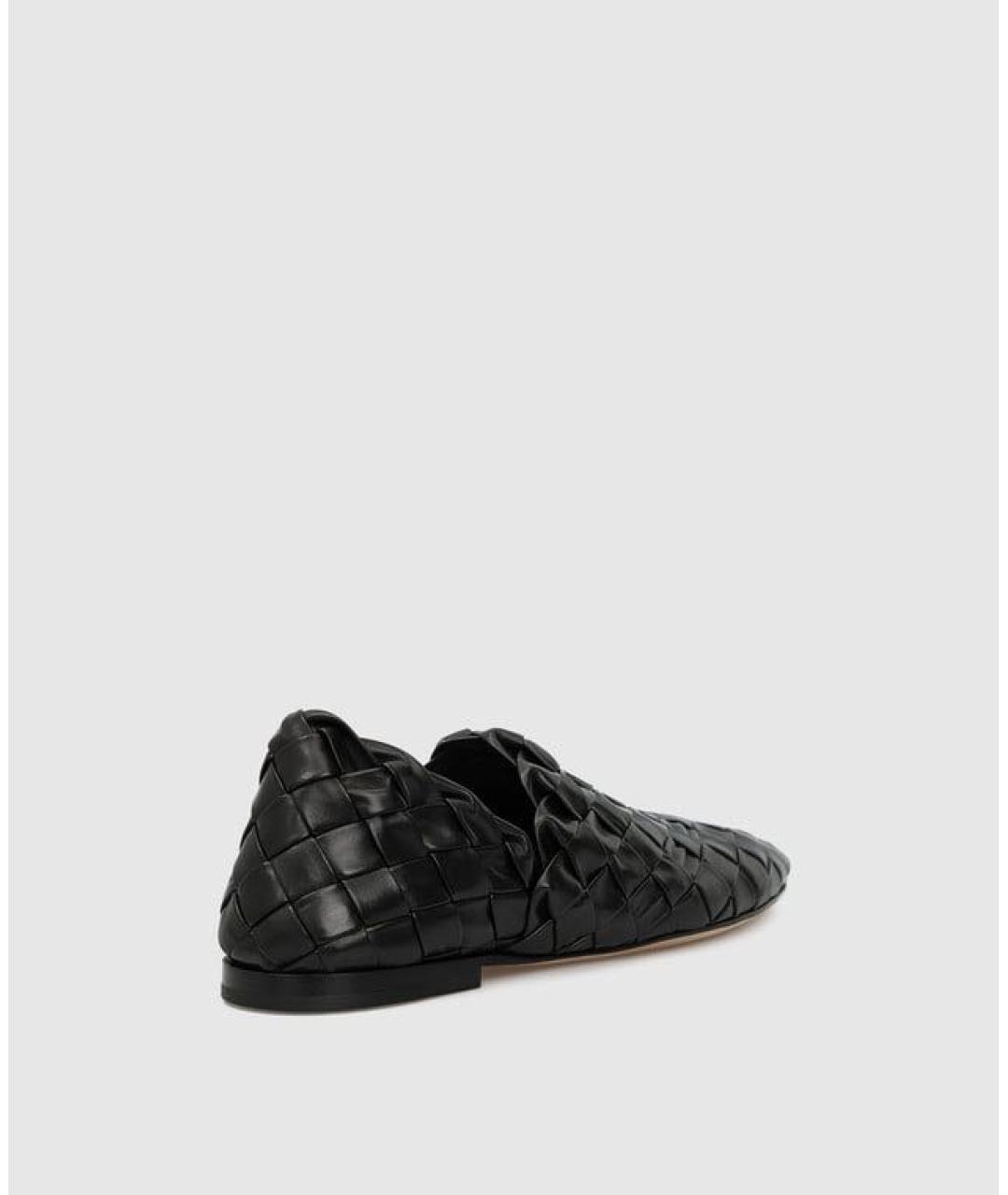 BOTTEGA VENETA Черные кожаные лоферы, фото 4