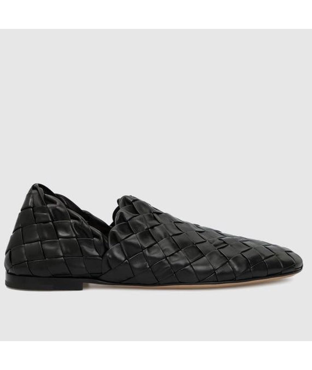 BOTTEGA VENETA Черные кожаные лоферы, фото 6