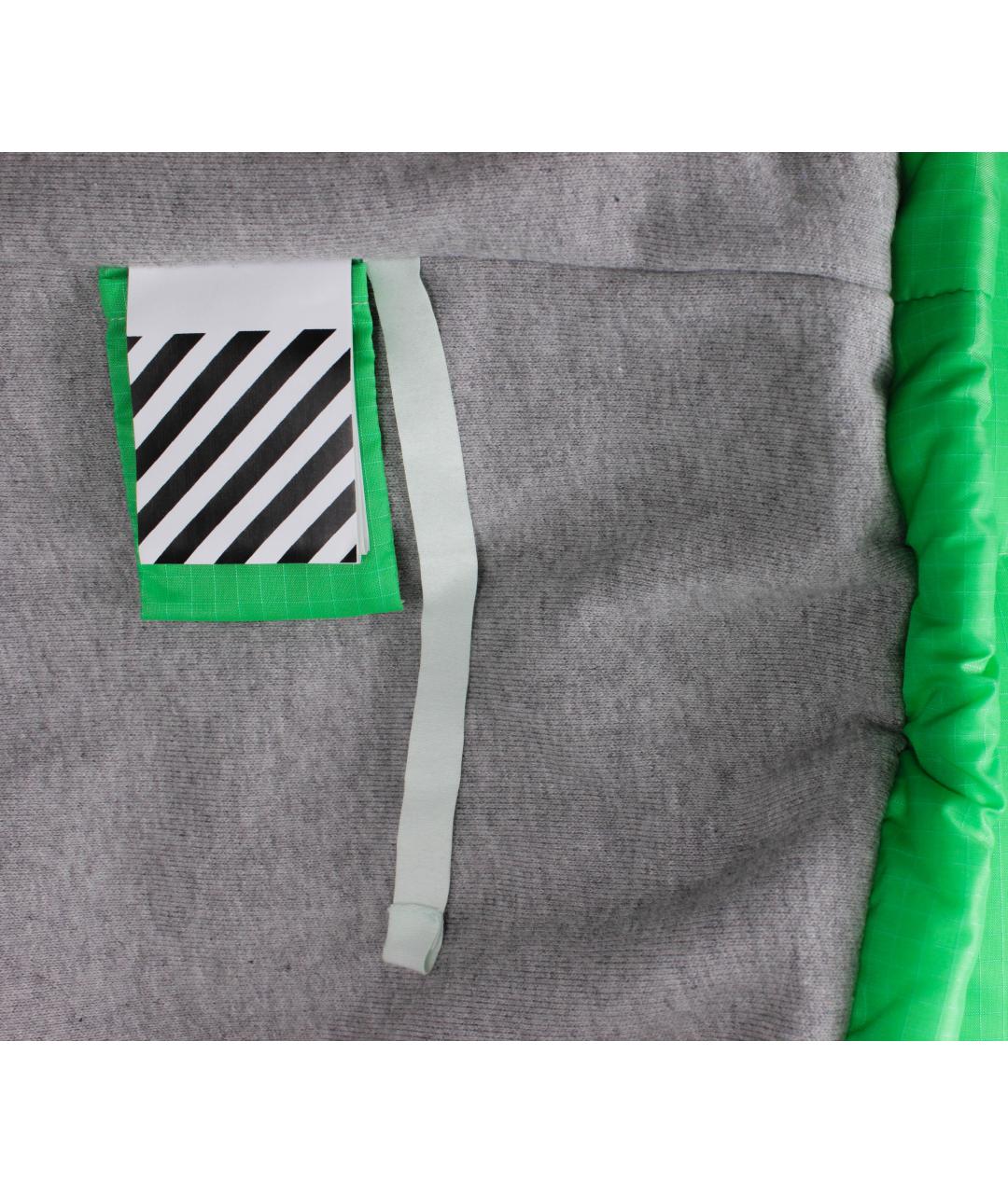 OFF-WHITE Зеленый полиамидовый пуховик, фото 9