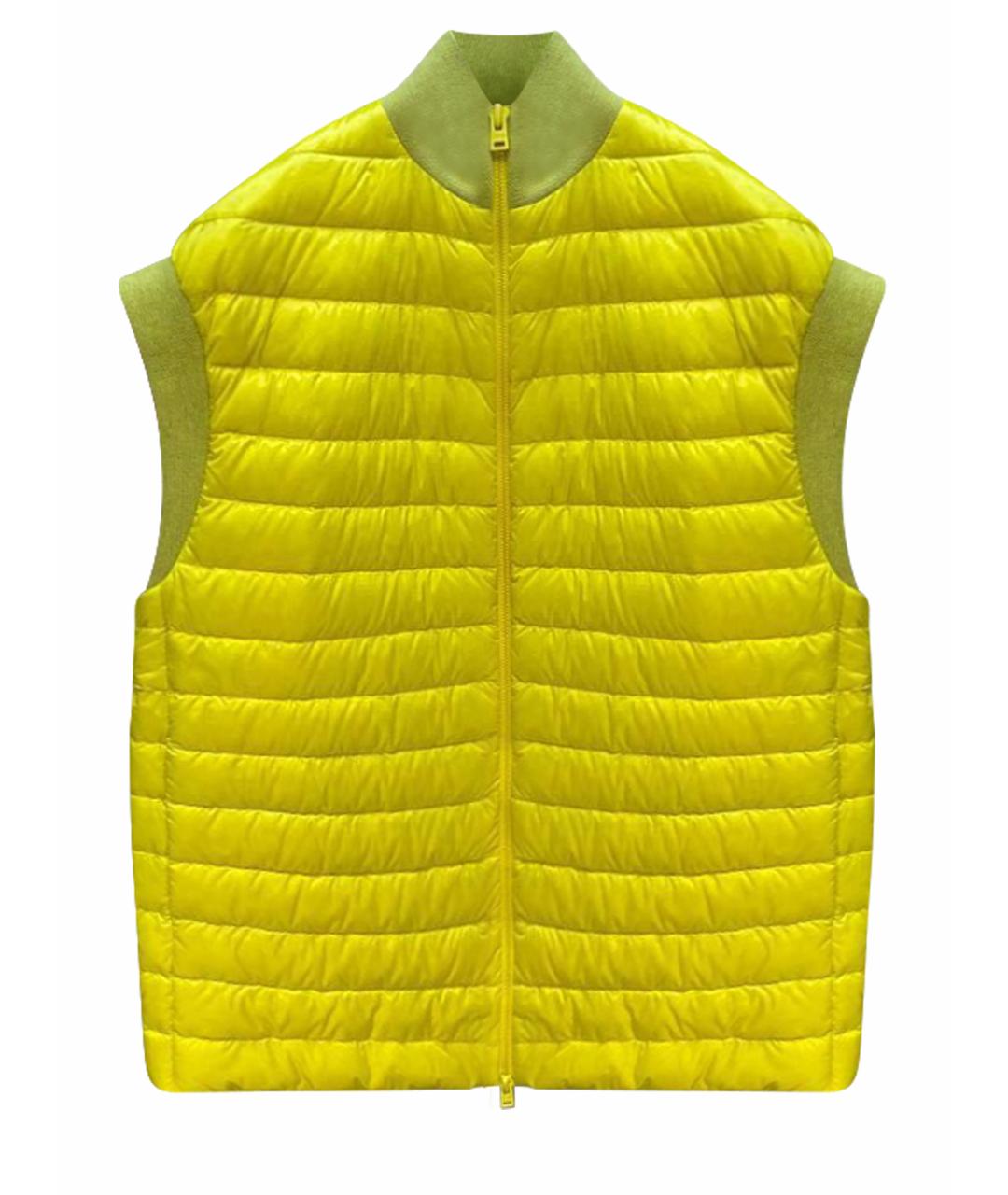 HERNO Желтый полиамидовый жилет, фото 1