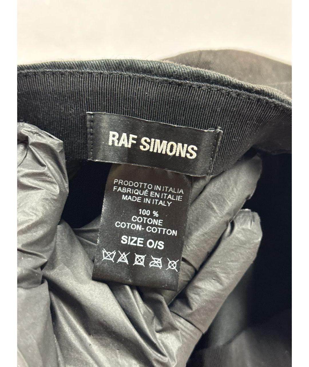 RAF SIMONS Черная хлопковая кепка/бейсболка, фото 7