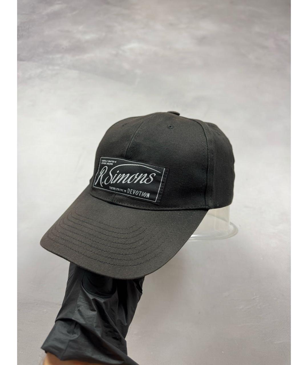 RAF SIMONS Черная хлопковая кепка/бейсболка, фото 2