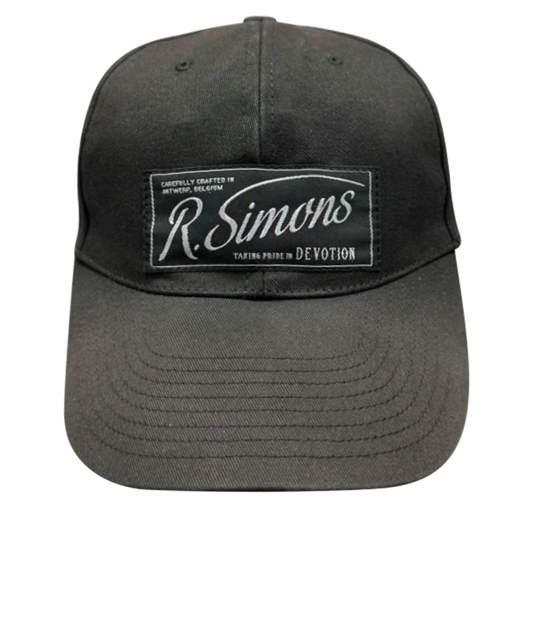 RAF SIMONS Черная хлопковая кепка/бейсболка, фото 1