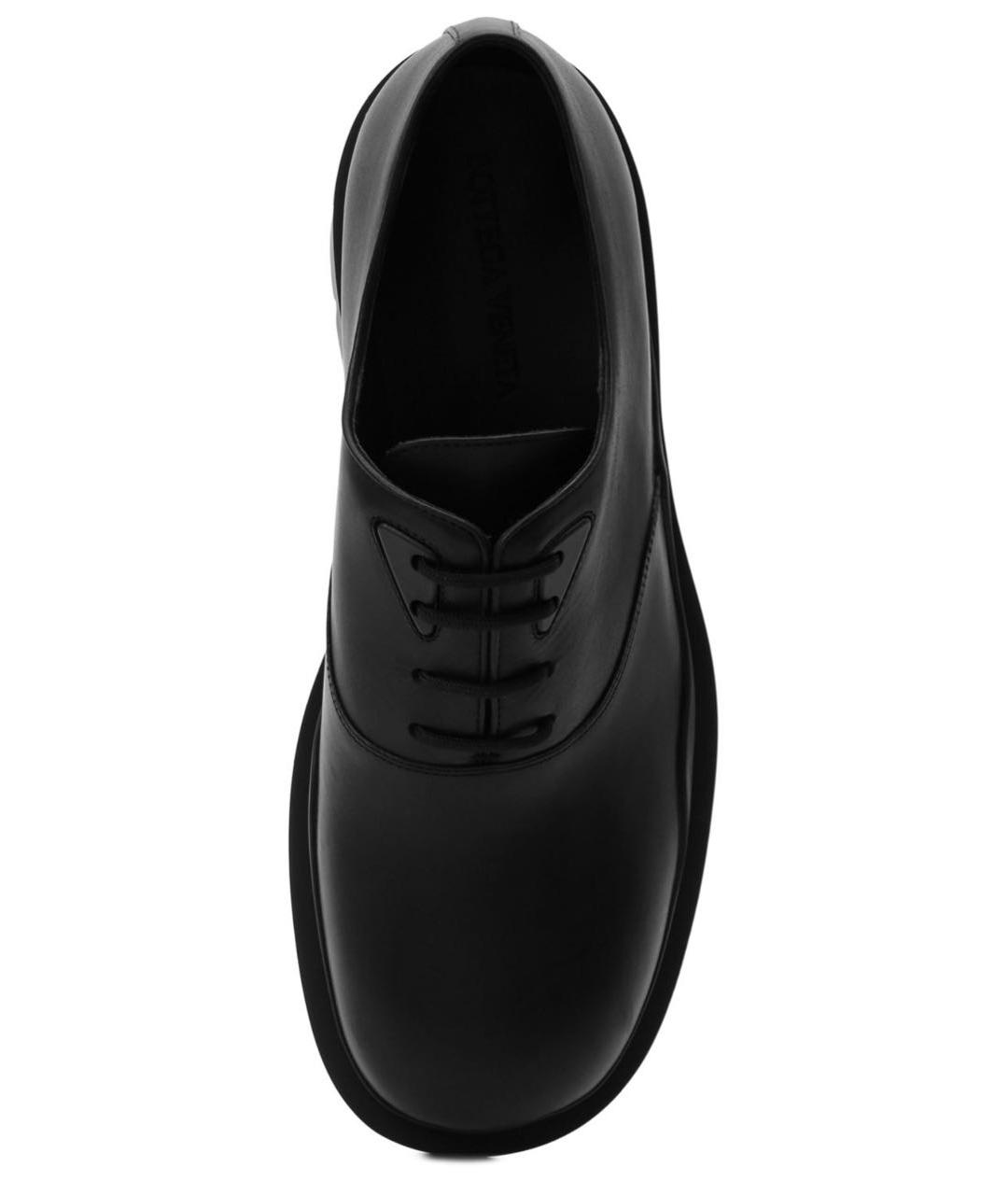 BOTTEGA VENETA Черные кожаные низкие ботинки, фото 6