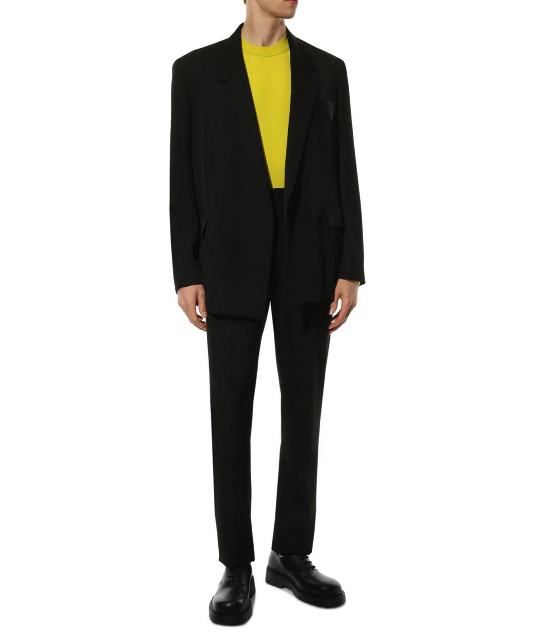 BOTTEGA VENETA Черные кожаные низкие ботинки, фото 3