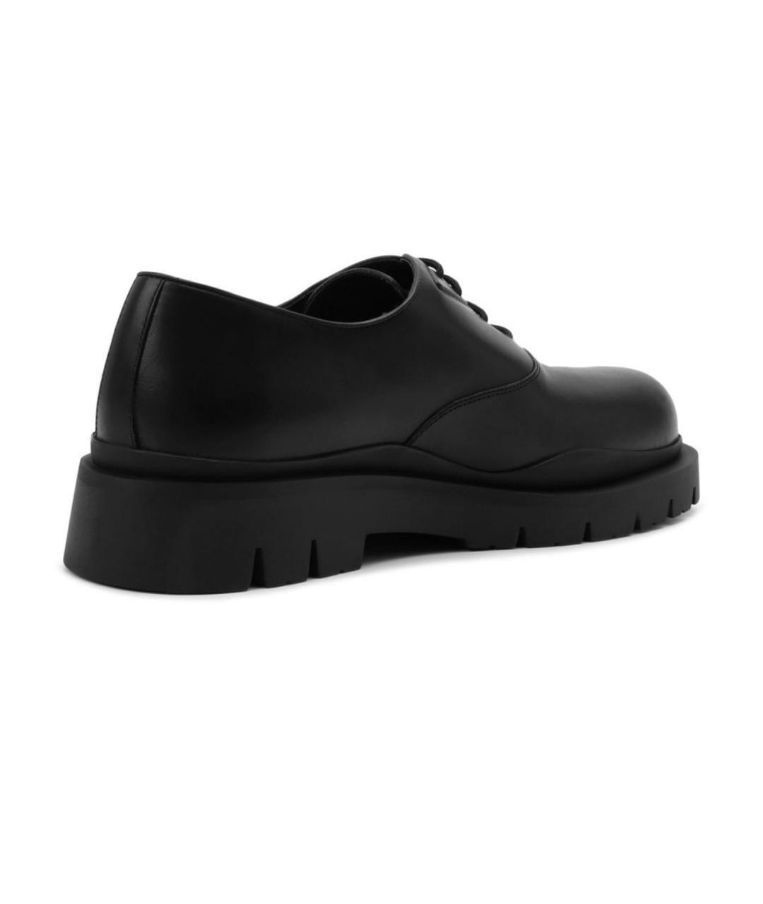 BOTTEGA VENETA Черные кожаные низкие ботинки, фото 5