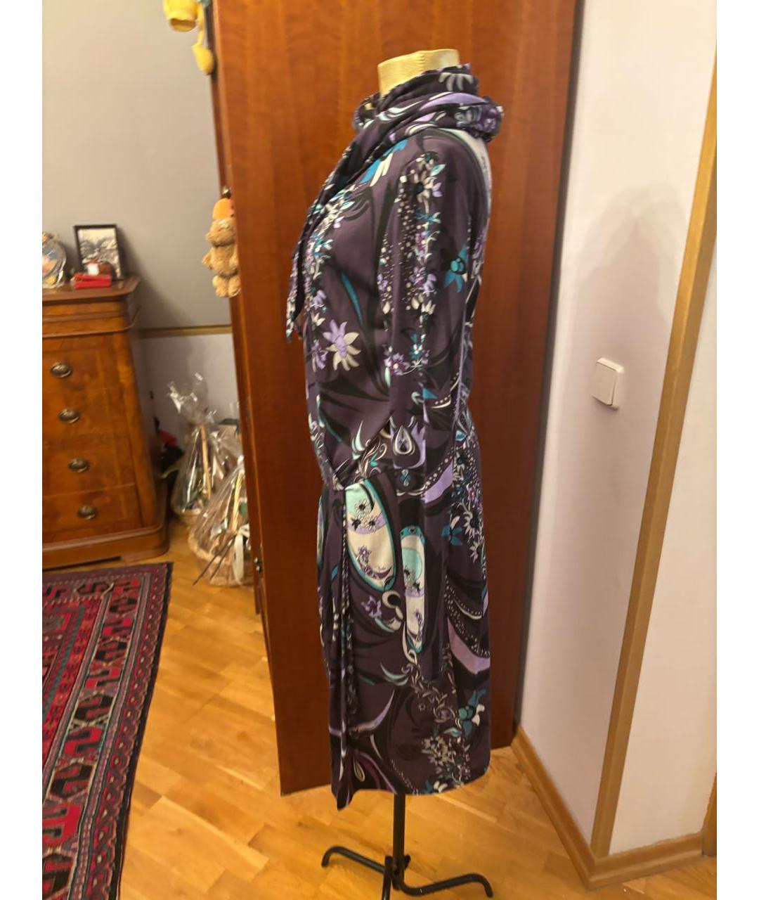 EMILIO PUCCI Мульти шерстяное повседневное платье, фото 2