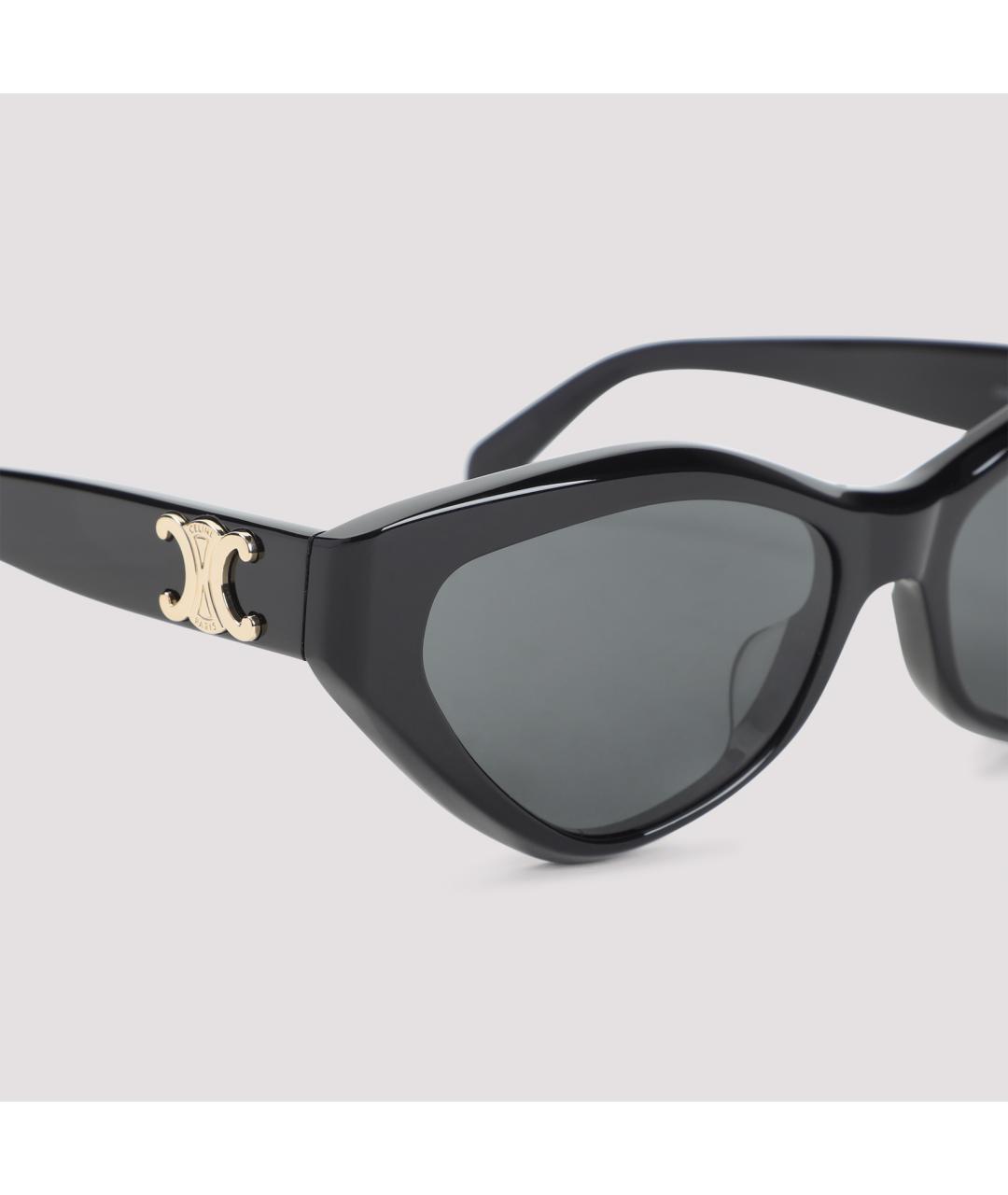 CELINE Черные пластиковые солнцезащитные очки, фото 4