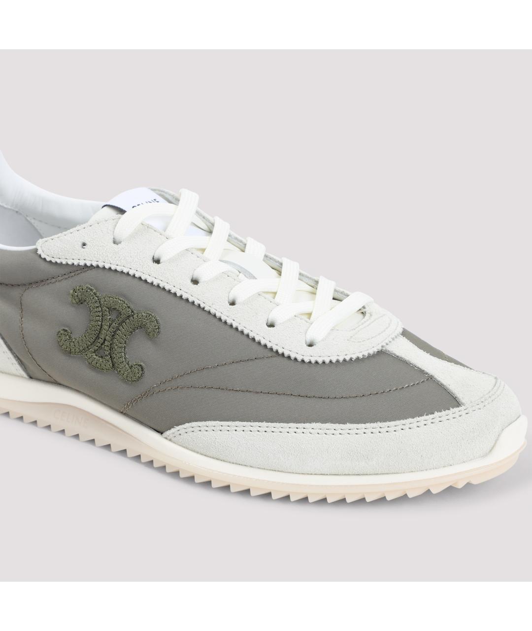 CELINE Серые текстильные кеды, фото 6