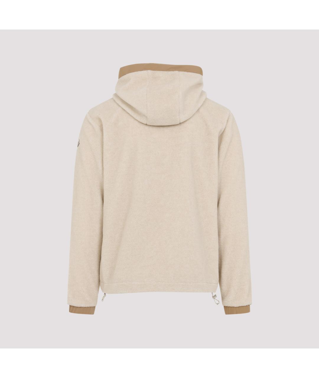 MONCLER Бежевая полиэстеровая куртка, фото 2