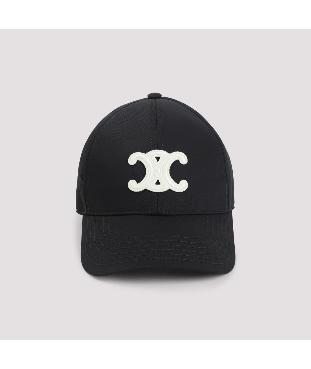 CELINE Черная хлопковая кепка, фото 3