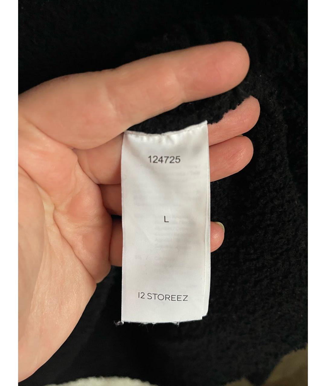 12 STOREEZ Черный хлопковый джемпер / свитер, фото 3