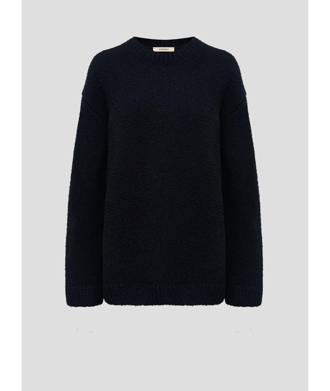 12 STOREEZ Черный хлопковый джемпер / свитер, фото 9