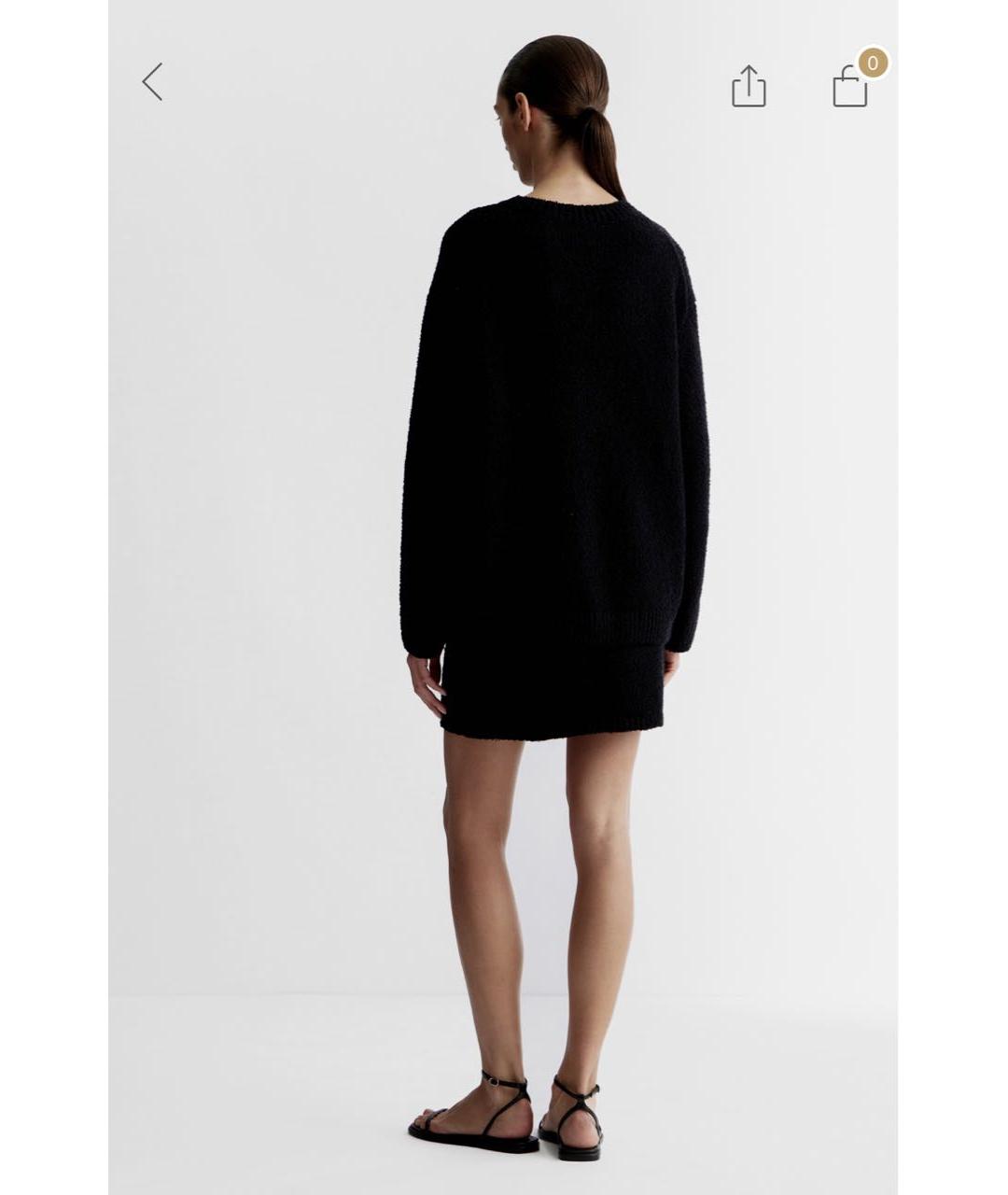 12 STOREEZ Черный хлопковый джемпер / свитер, фото 8