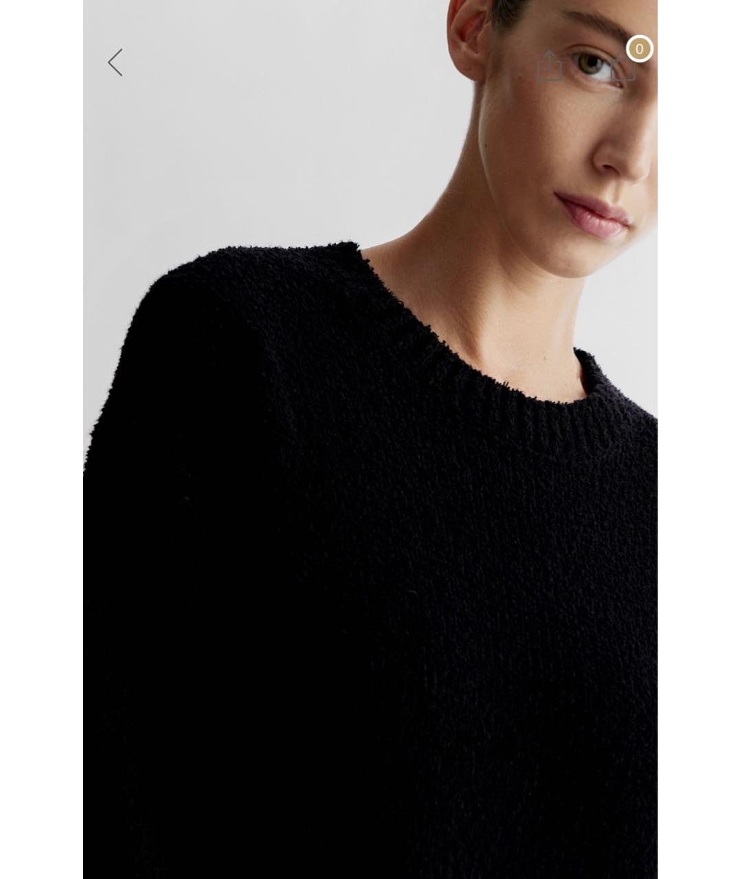 12 STOREEZ Черный хлопковый джемпер / свитер, фото 7